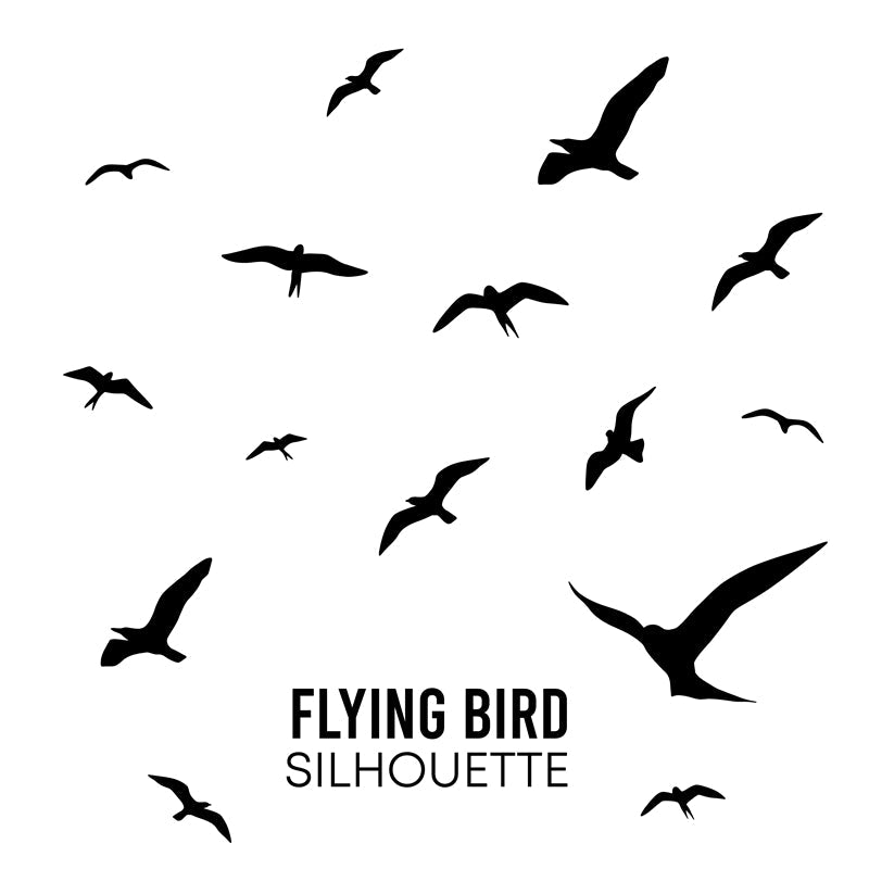 Flying Bird Silhouette Collection-Flag Menu