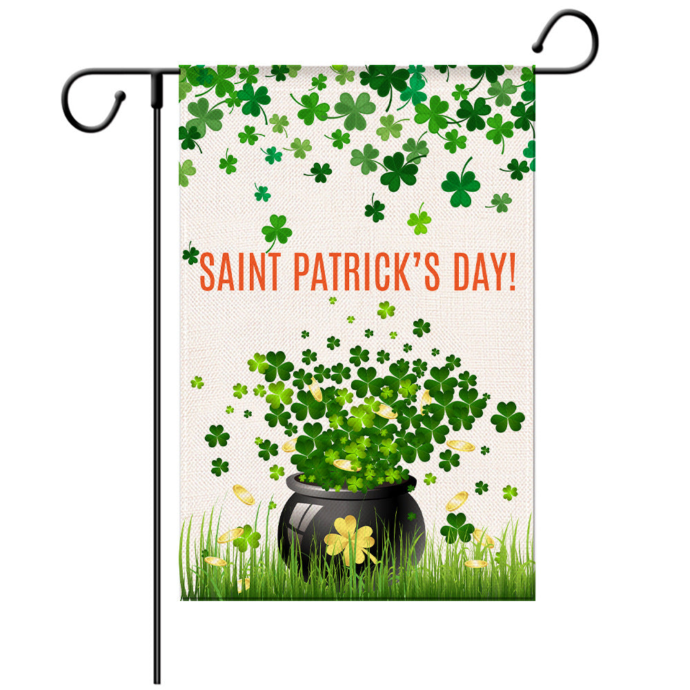 St Patrick's Day Garden Flag Designs - C