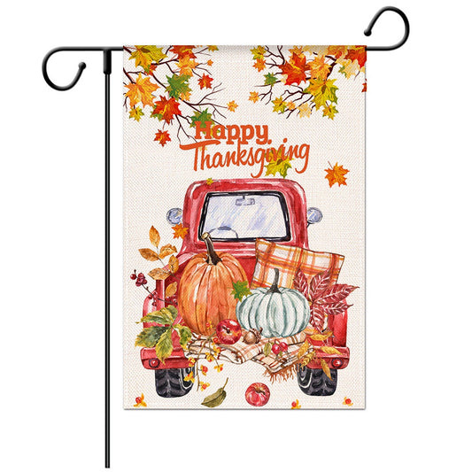 Thanks Giving Day Garden Flag-Flag Menu