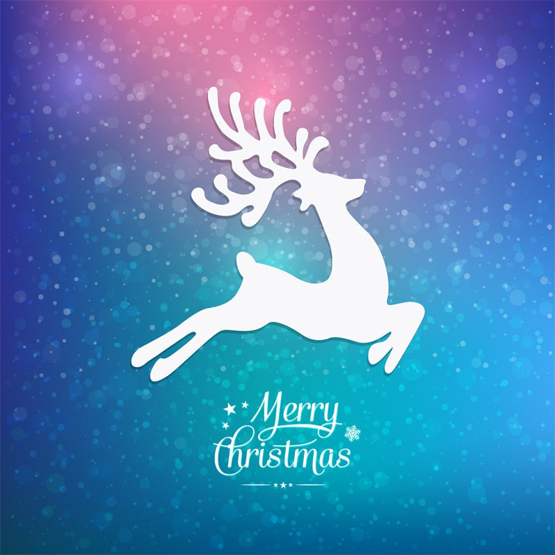 Christmas Reindeer Background-Flag Menu