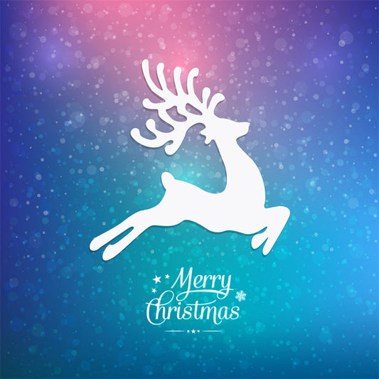 Christmas Reindeer Background-Flag Menu