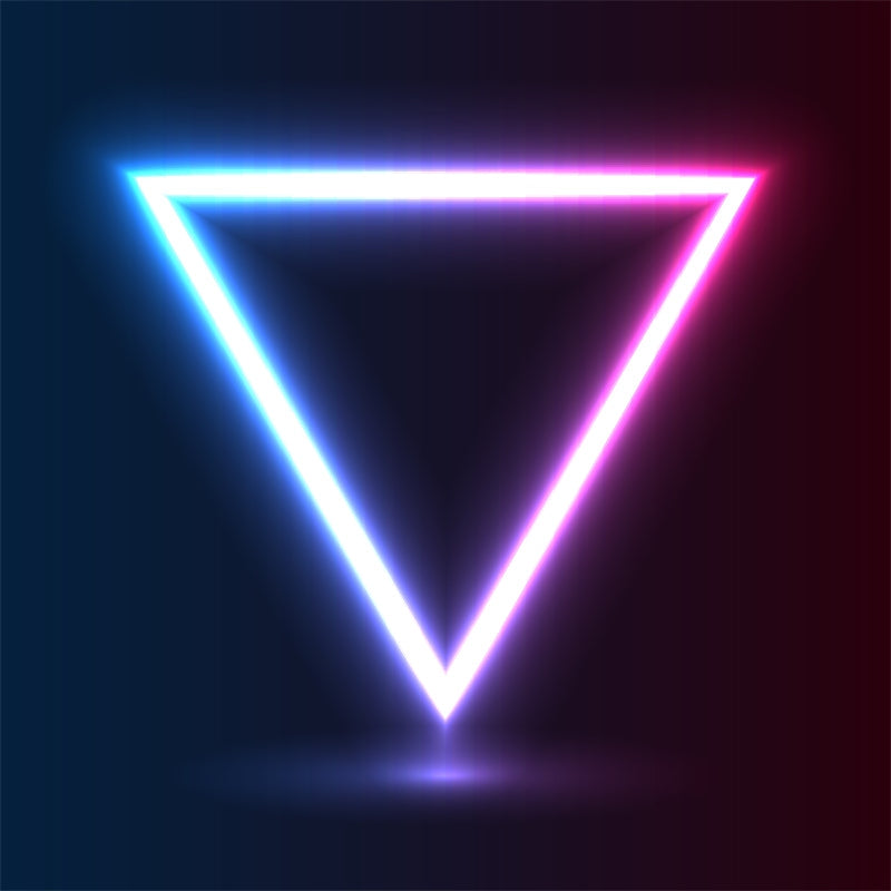 Neon Triangle Background-Flag Menu