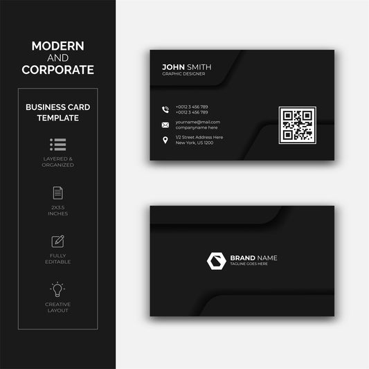 Professional Business Card Templates - Free-Flag Menu