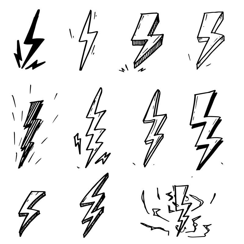 Handdraw Lightning Collection-Flag Menu