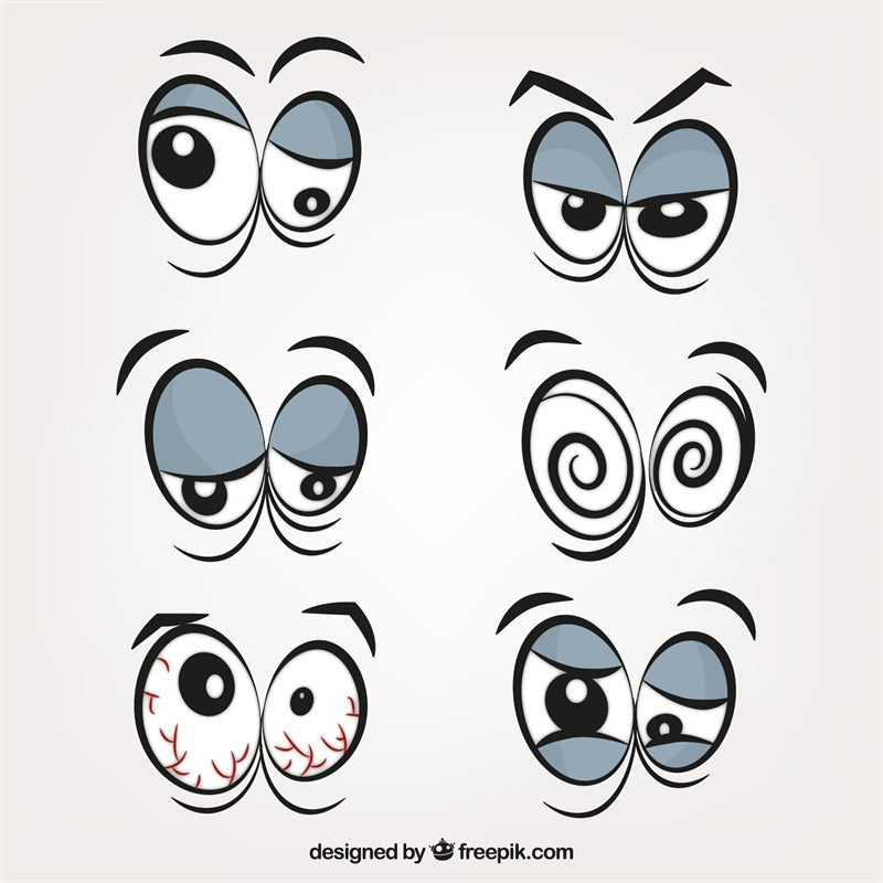 Cartoon Eye Clips-Flag Menu