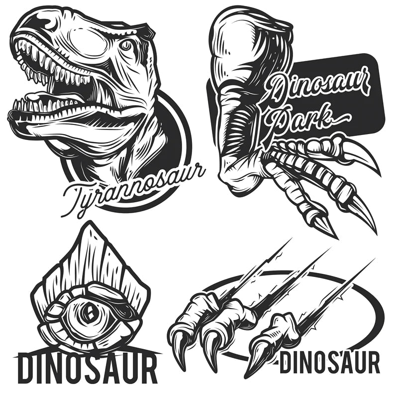 Dinosaurs Logo Mockups-Flag Menu