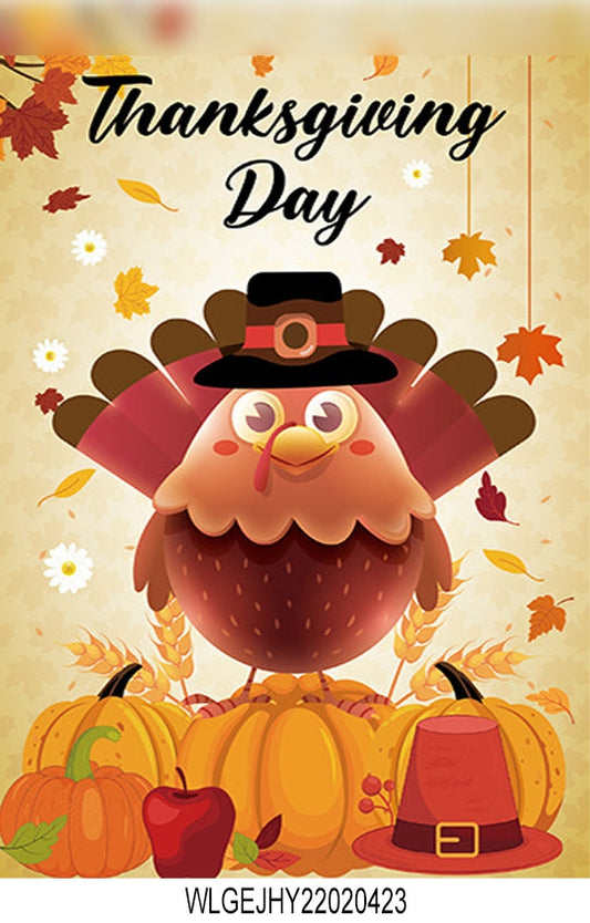 Thanksgiving Day Garden Flag Designs-Flag Menu