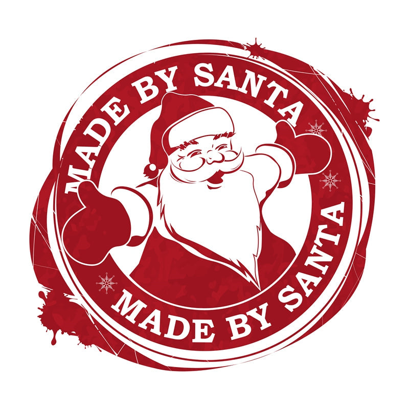 Handdraw Santa Claus Badge-Flag Menu