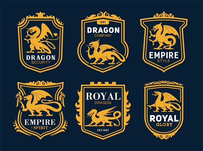 Dragon Logo Mockups-Flag Menu