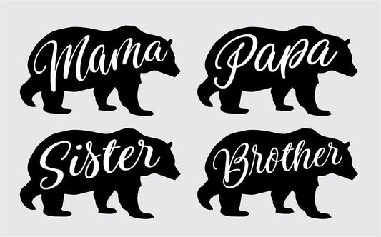 Bear Silhouette - Illustration-Flag Menu