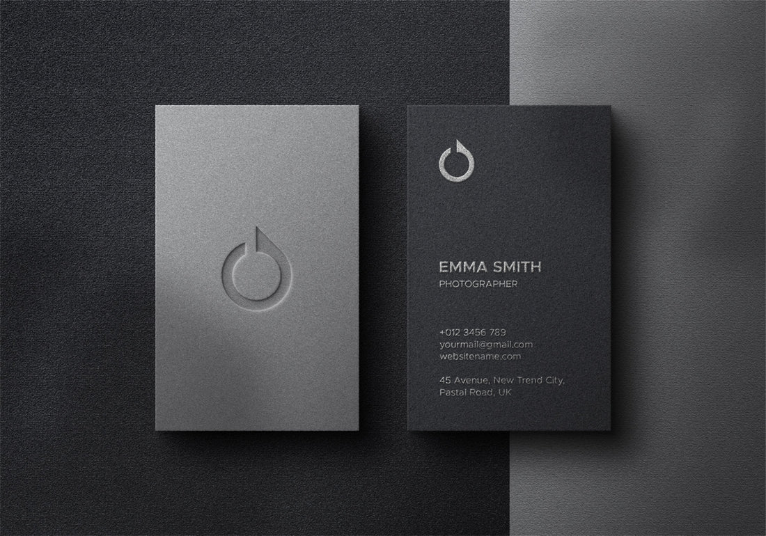 Verticle Business Card Templates-Flag Menu