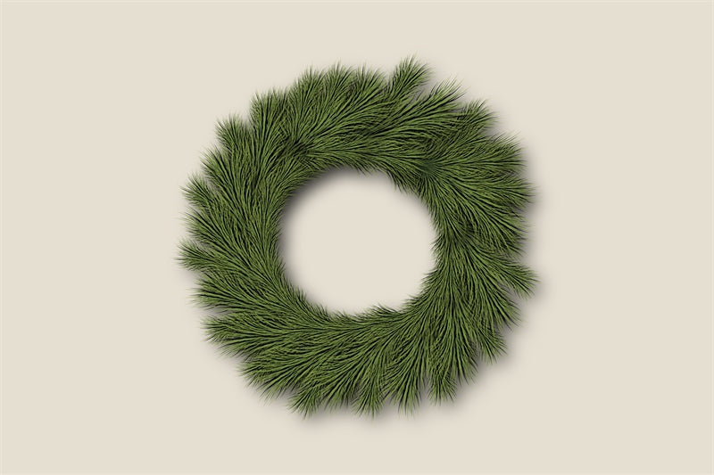 Transparent Christmas Wreath PNG/PSD-Flag Menu