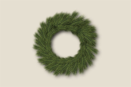 Transparent Christmas Wreath PNG/PSD-Flag Menu