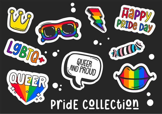 Queer Elements - Cartoon Illustration-Flag Menu