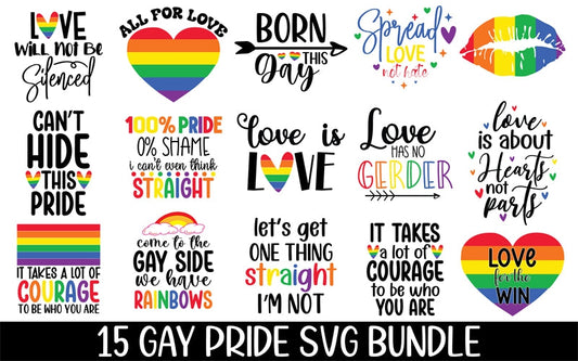 LGBTQ+ Handwriting Slogan Bundle - A-Flag Menu