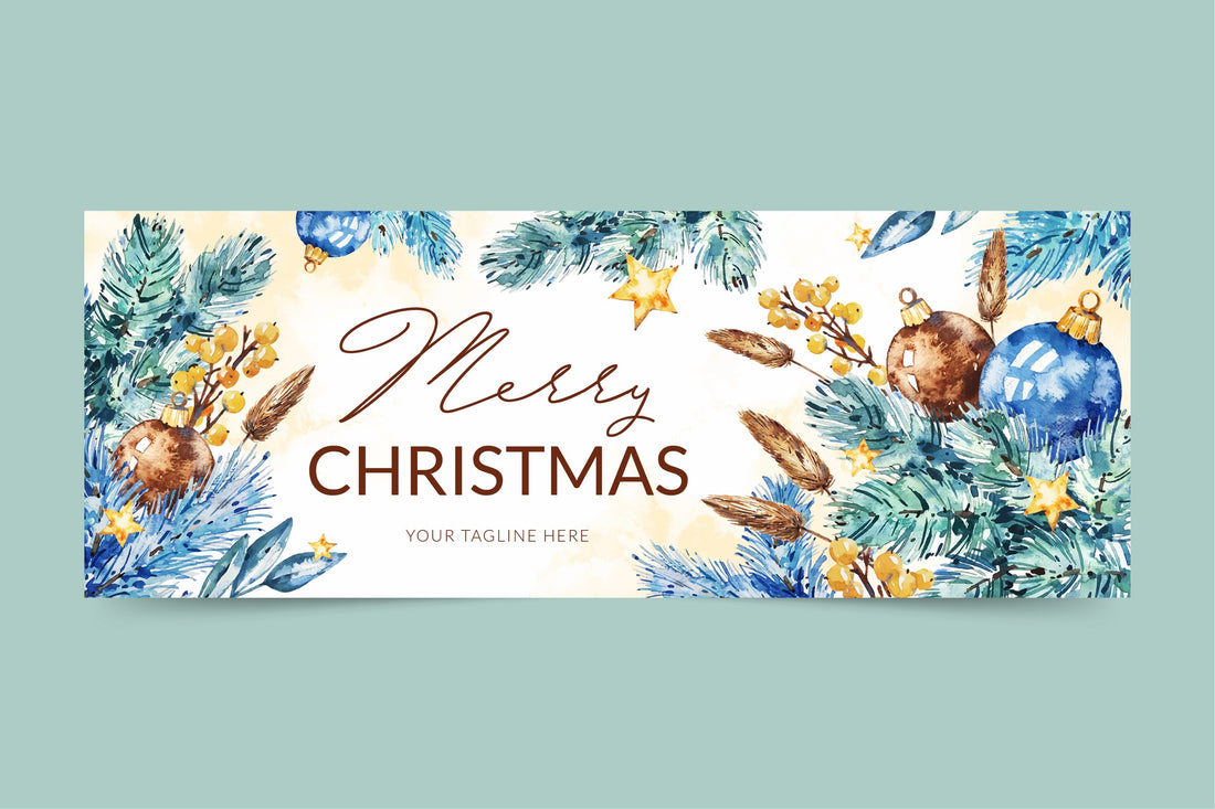 Christmas Banner - Free Templates-Flag Menu