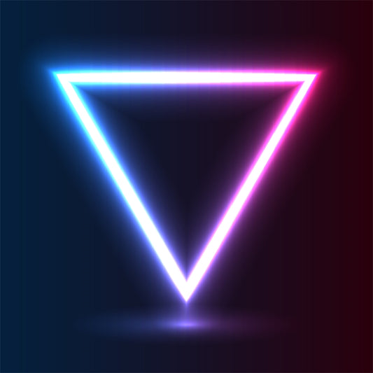 Neon Triangle Background