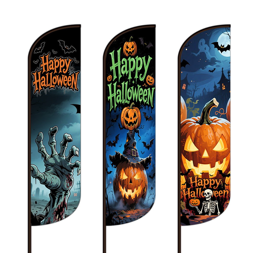 Happy Halloween Feather Flag Templates - NEW 2025-Feather Flag-Flag Menu-Flag Menu