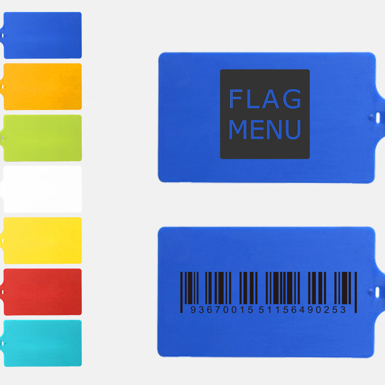 7.9" Custom Logo Zip Tie - Disposable Marking Label-Flag Menu