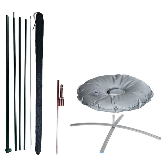 18ft Sharkfin Flag Pole Kit(Pole&Base) - XL-Adervtising Flag Pole Kit-FlagMenu-Flag Menu