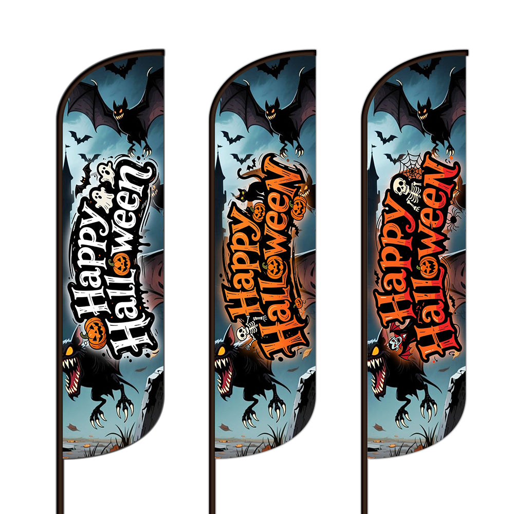 Happy Halloween Feather Flag Templates - NEW 2025-Feather Flag-Flag Menu-Flag Menu