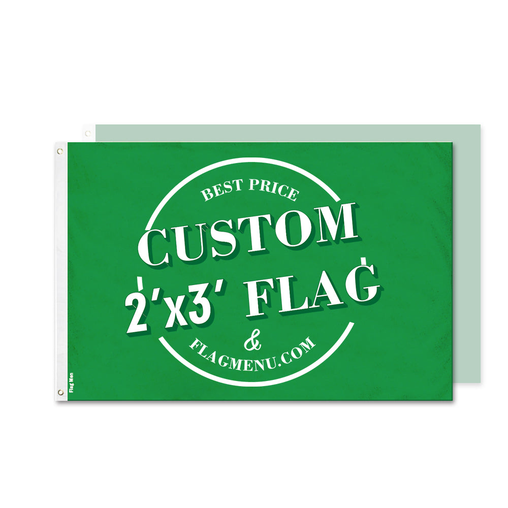 2X3ft Custom flag&banner Double Side-Warp knitting-Flag Menu