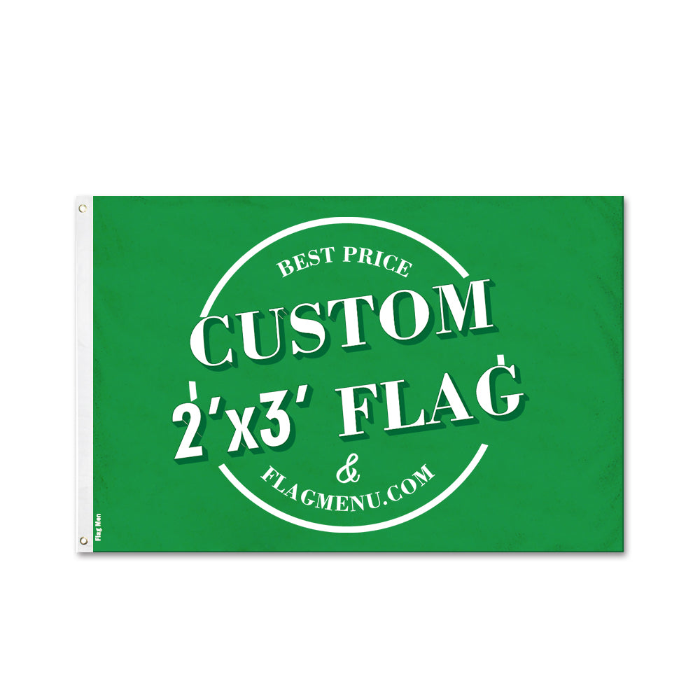 2X3ft Custom flag&banner-Pongee-Flag Menu