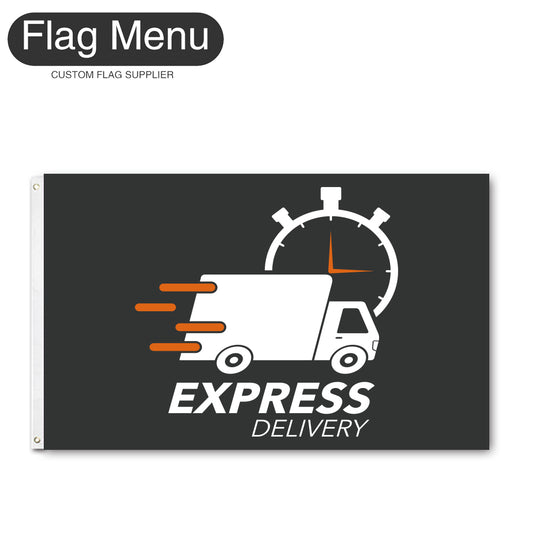 3'x5' Advertising Flag - Express Delivery-Flag Menu