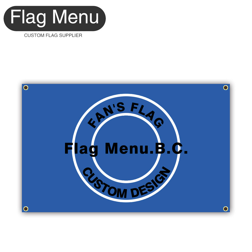 Custom Personalized B.C. Fan's Flag-Regular 3'x5'-Single Sided-4 Grommets-Flag Menu