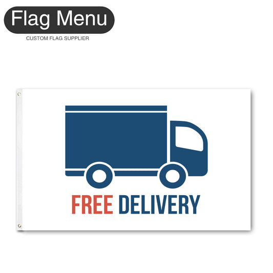 3'x5' Advertising Flag - Free Delivery-Flag Menu