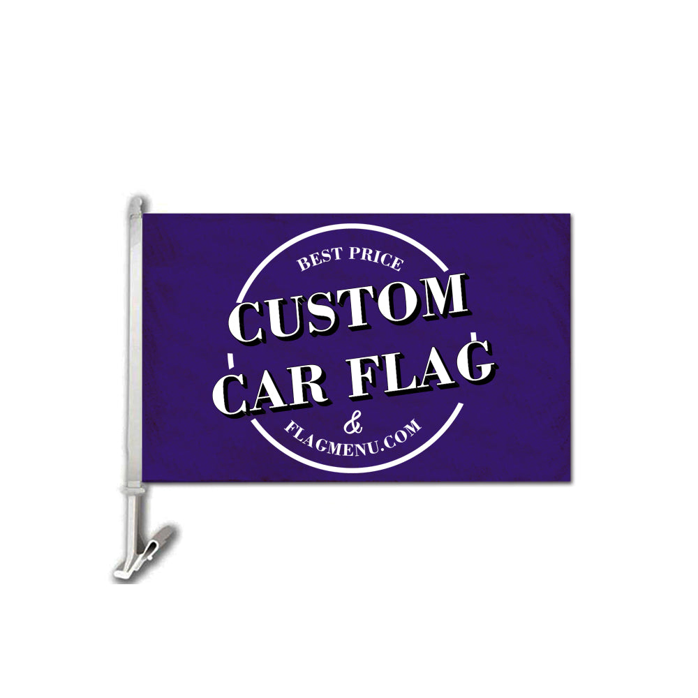 12X18in Custom Car Flag - Single Sided-Flag Menu-Personalized Gift