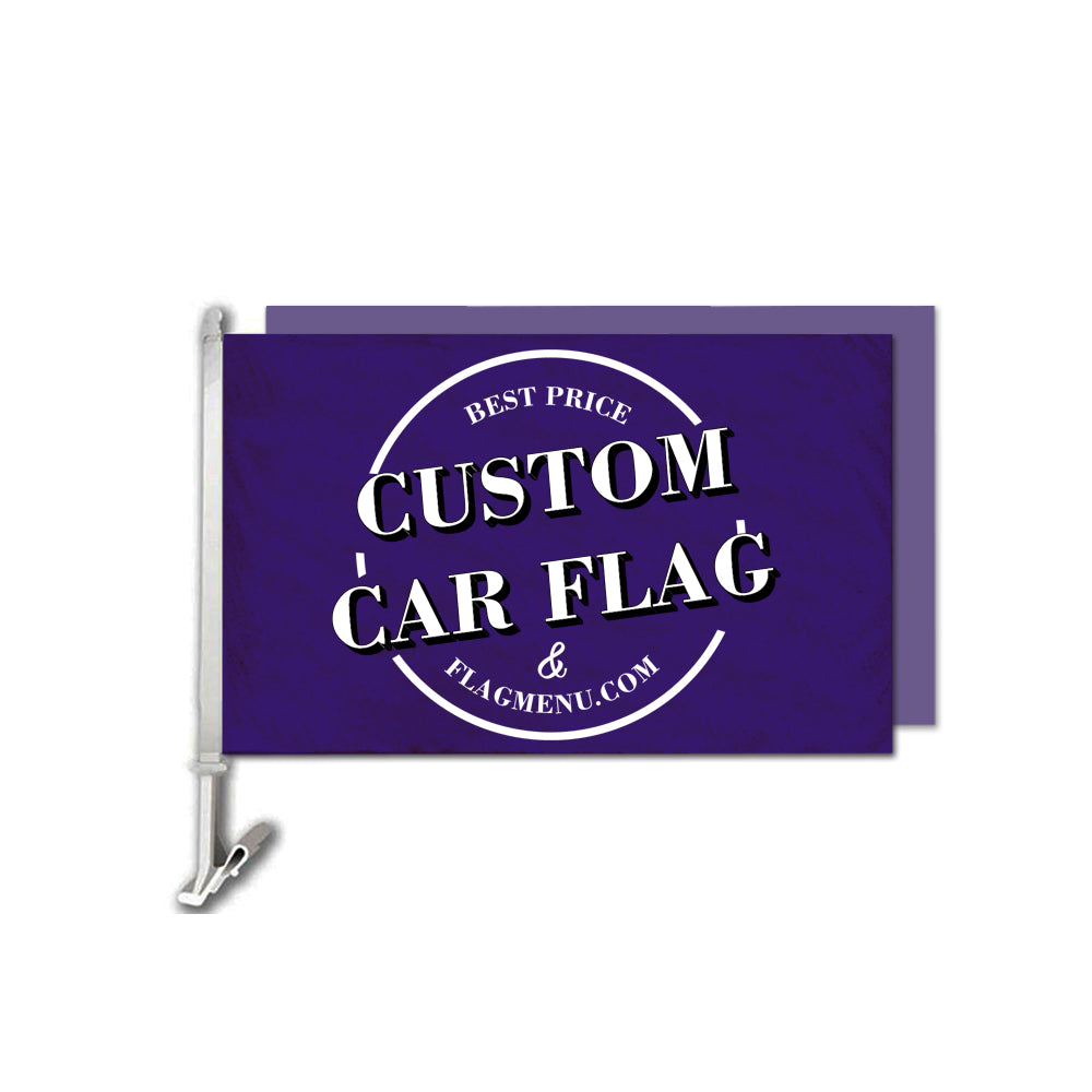 12X18in Custom Car Flag -Double Sided-Flag Menu-Personalized Gift
