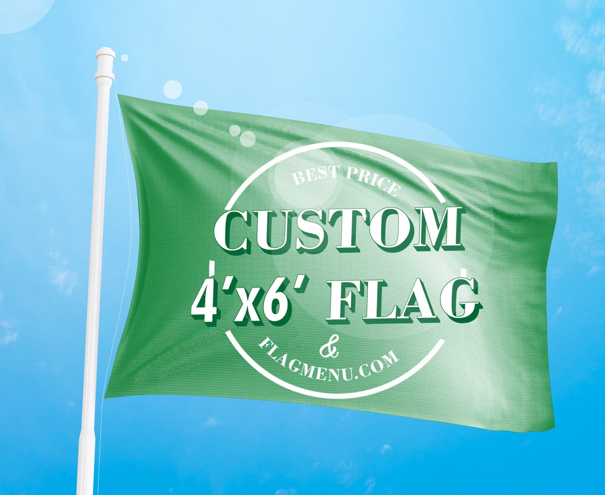 4X6ft Custom flag&banner-Pongee-Flag Menu