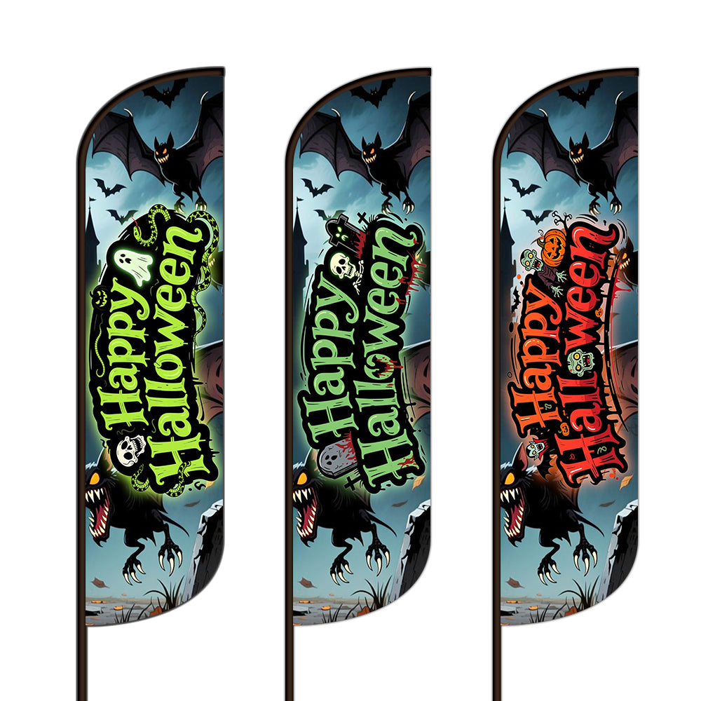Happy Halloween Feather Flag Templates - NEW 2025-Feather Flag-Flag Menu-Flag Menu