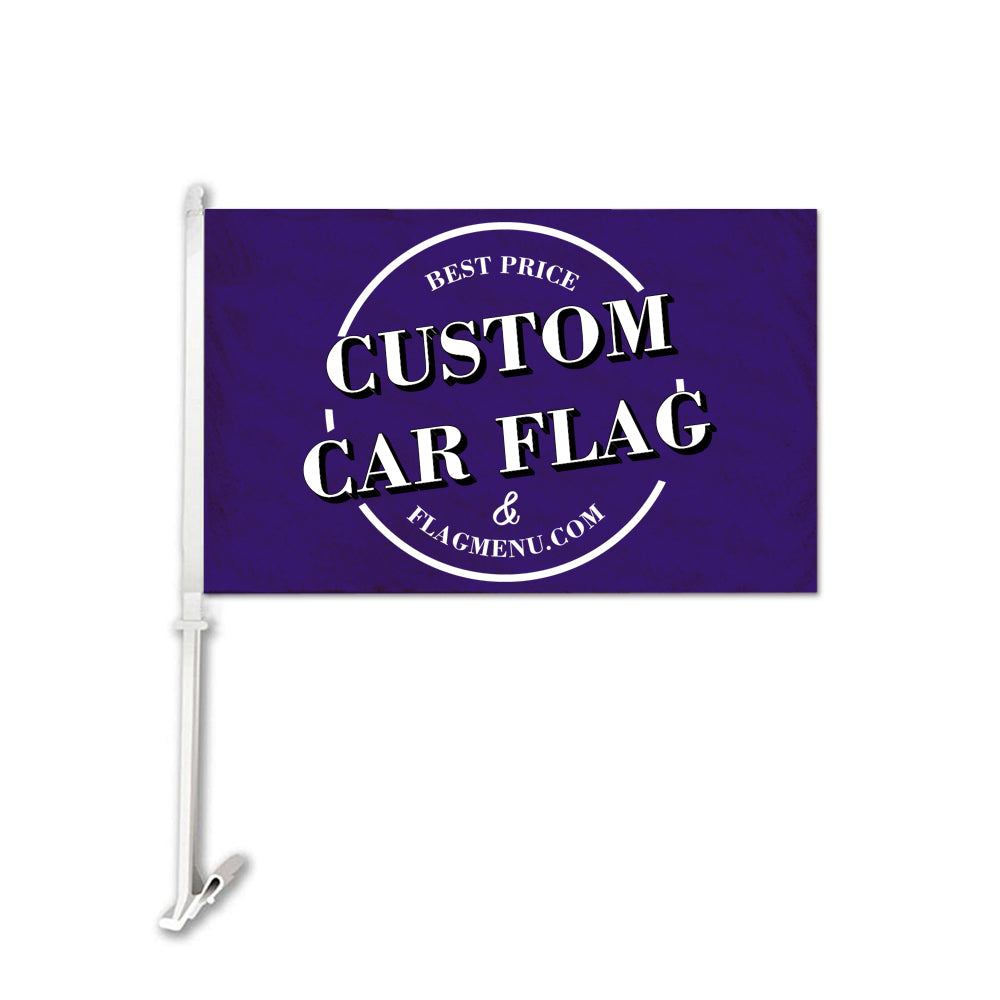12X18in Custom Car Flag - Single Sided-Flag Menu-Personalized Gift