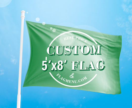 5X8ft Custom flag&banner Doule side-Pongee-Flag Menu