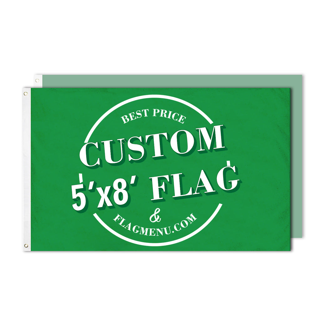 5X8ft Custom flag&banner-Doule side-Warp knitting-Flag Menu