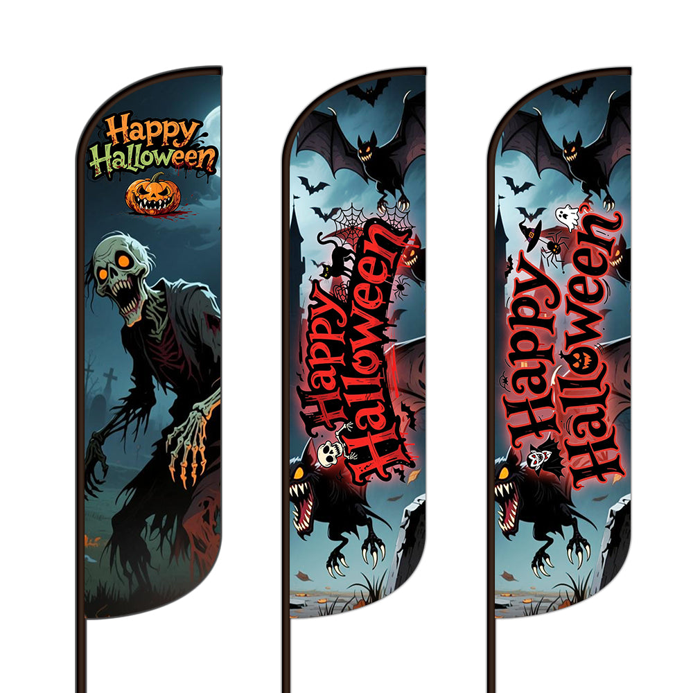 Happy Halloween Feather Flag Templates - NEW 2025-Feather Flag-Flag Menu-Flag Menu