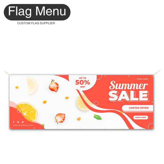 Summer Custom Vinyl Banner-Flag Menu