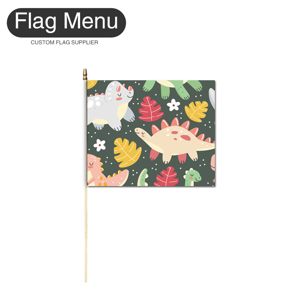 10"x12" Baby Pattern Stick Flag- One Dozen-A003-Flag Menu