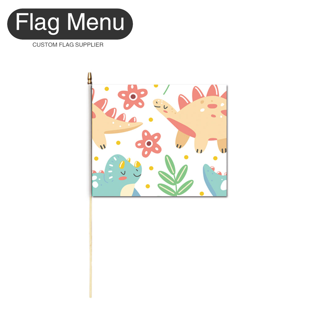 10"x12" Baby Pattern Stick Flag- One Dozen-A004-Flag Menu