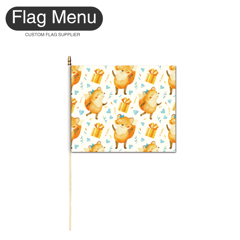 10"x12" Baby Pattern Stick Flag- One Dozen-A010-Flag Menu