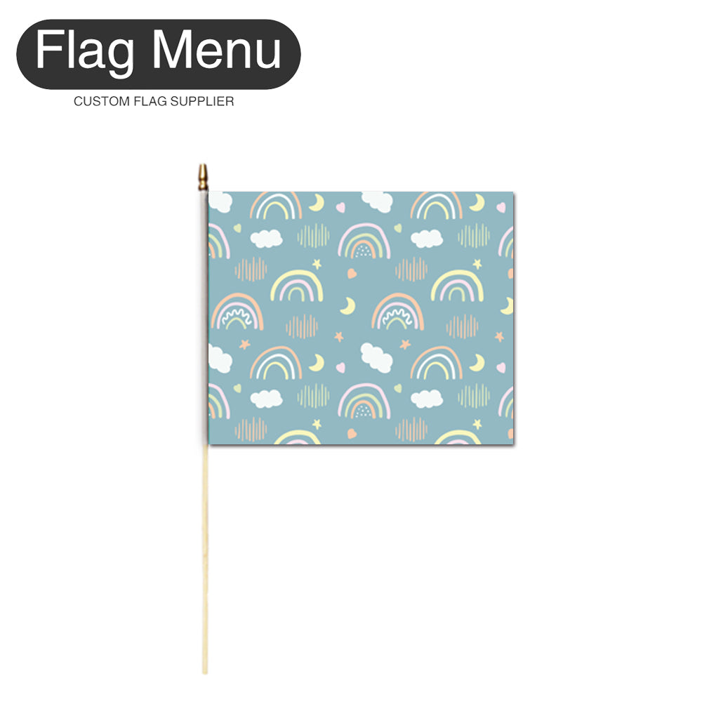 10"x12" Baby Pattern Stick Flag- One Dozen-A012-Flag Menu