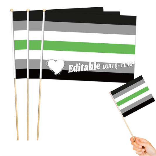 8"x11" Editable Flag Of Agender-LGBTQ+ Personalized Flag Maker