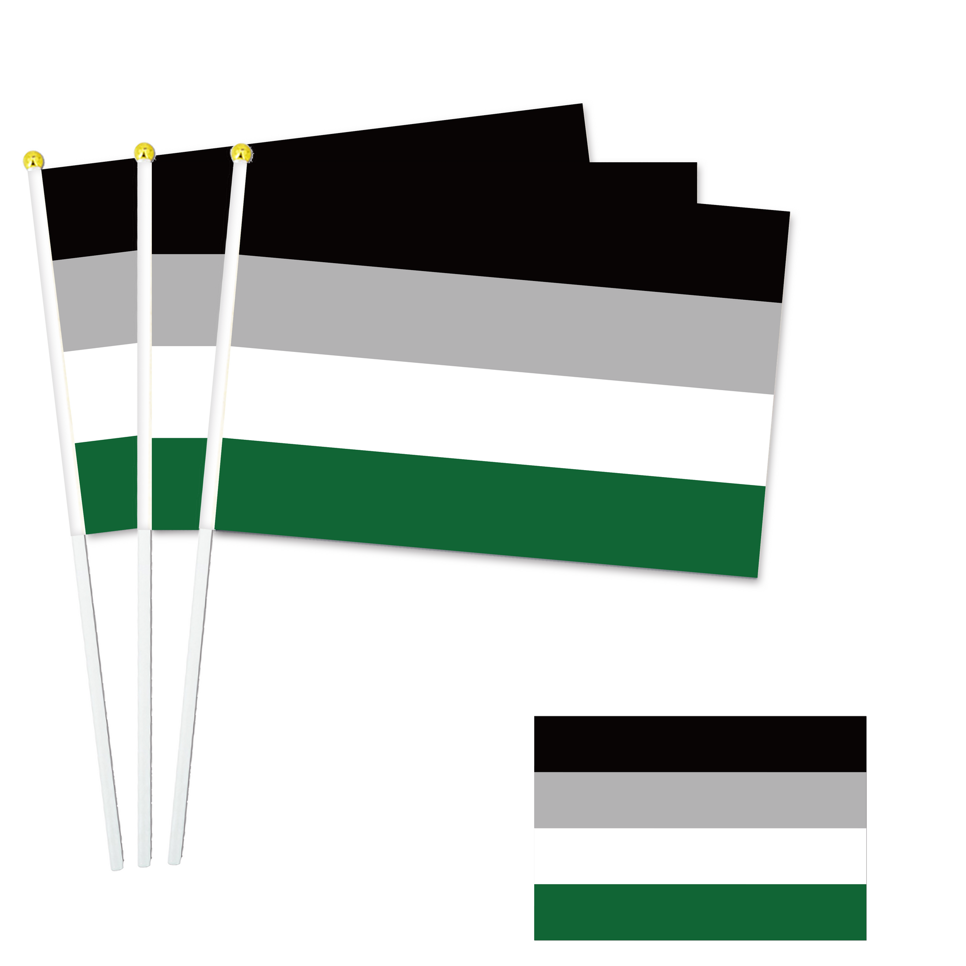 LGBTQ+ Collection - 8"x11" Stick Flag - 10 Packs-Androphelia-Flag Menu-Custom flag&banner