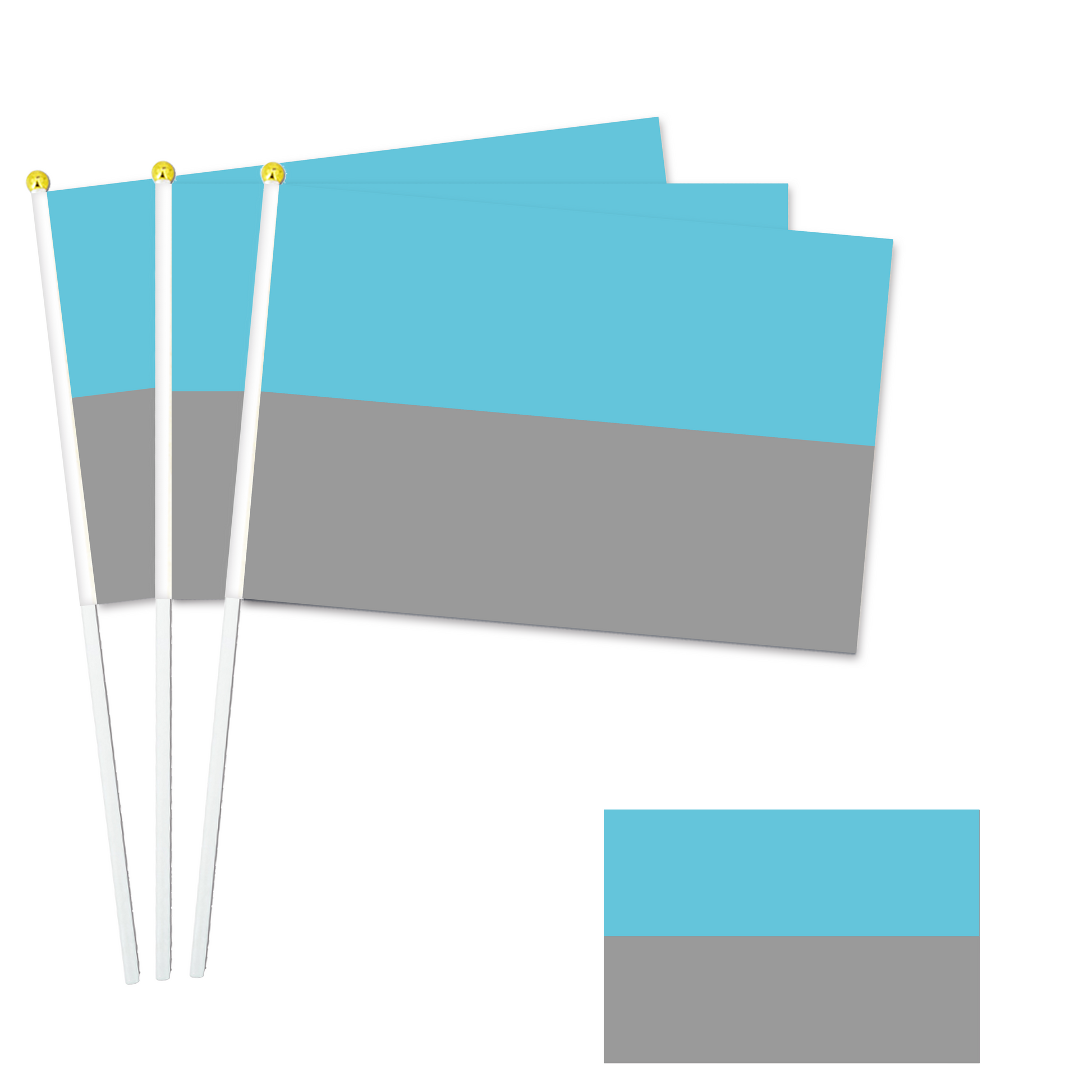 LGBTQ+ Collection - 8"x11" Stick Flag - 10 Packs-AutoSexual-Flag Menu-Custom flag&banner