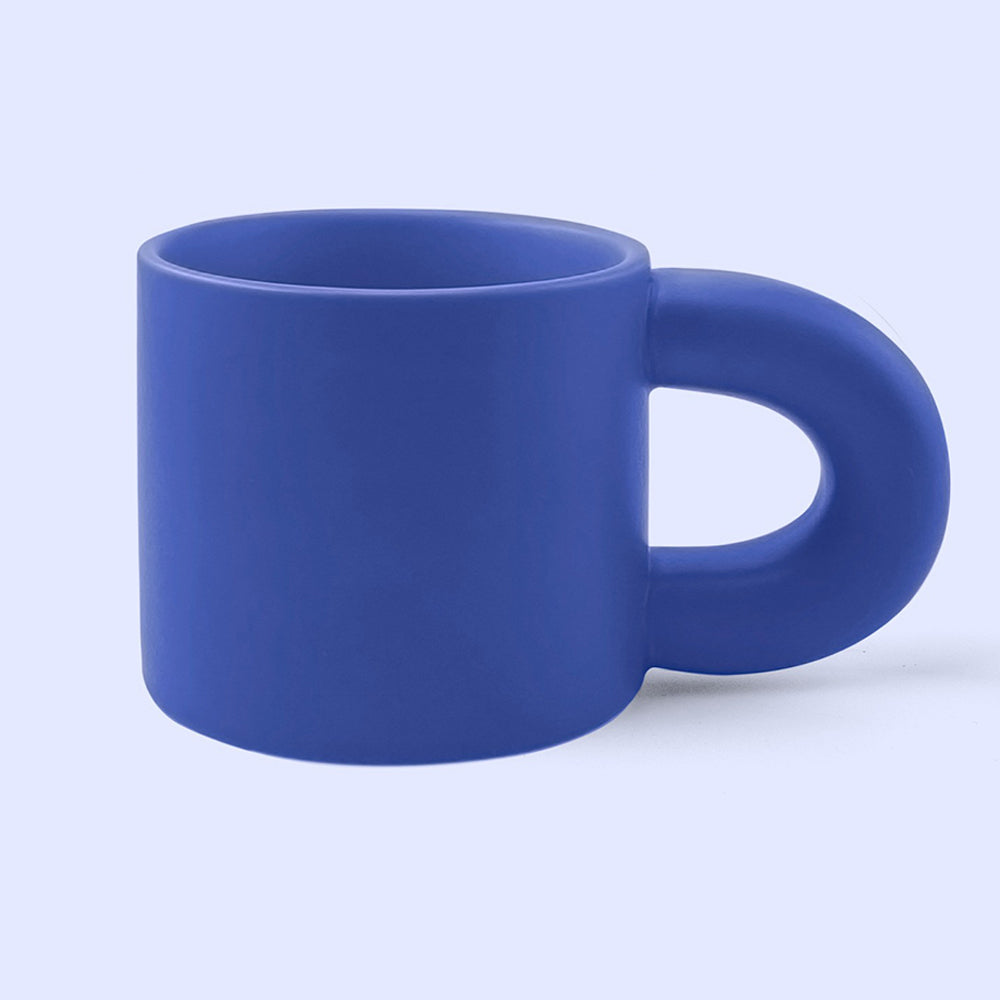 2 pcs - 11.2oz Customized Big Fat Cup/Mug - Holiday Gift-Blue-Flag Menu