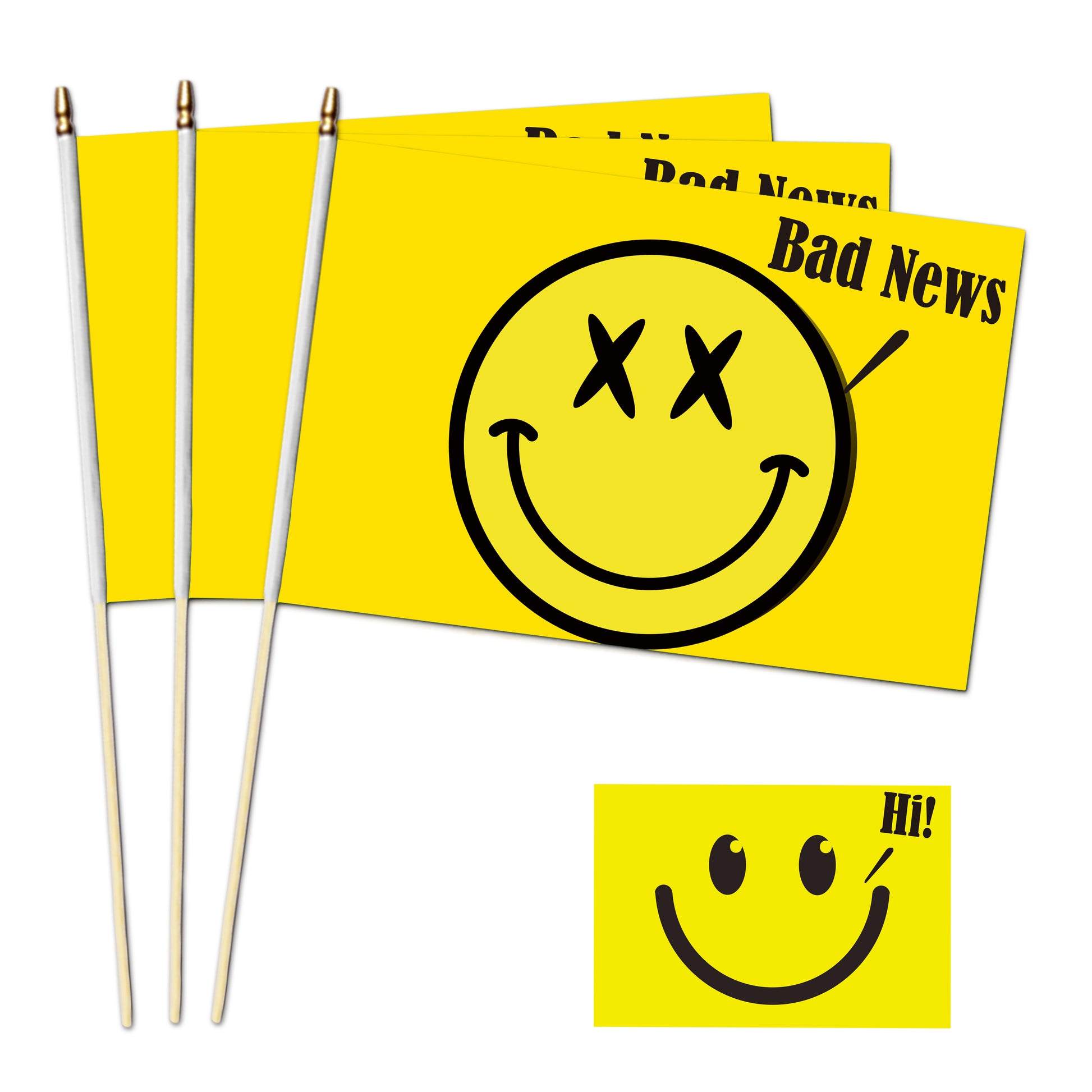 Editable Meme Stick Flag - 100/1000 pcs-Flag Menu-Personalized Gift