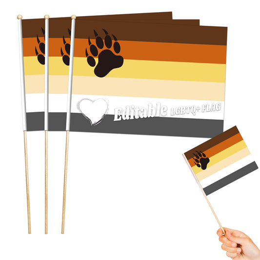 8"x11" Editable Flag Of Bear-LGBTQ+ Personalized Flag Maker