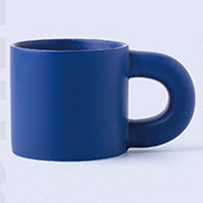 11.2oz Custom Big Fat Cup/Mug - Souvenir/Business Advertising-Blue-Decorating Firing-100 Pcs-FlagMenu.com
